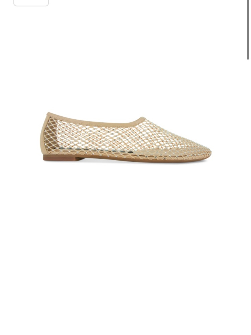 NWT!!! GORGEOUS Senso Women's Nude Crystal Mesh Ballet Flat, size 37 - Picture 6 of 8